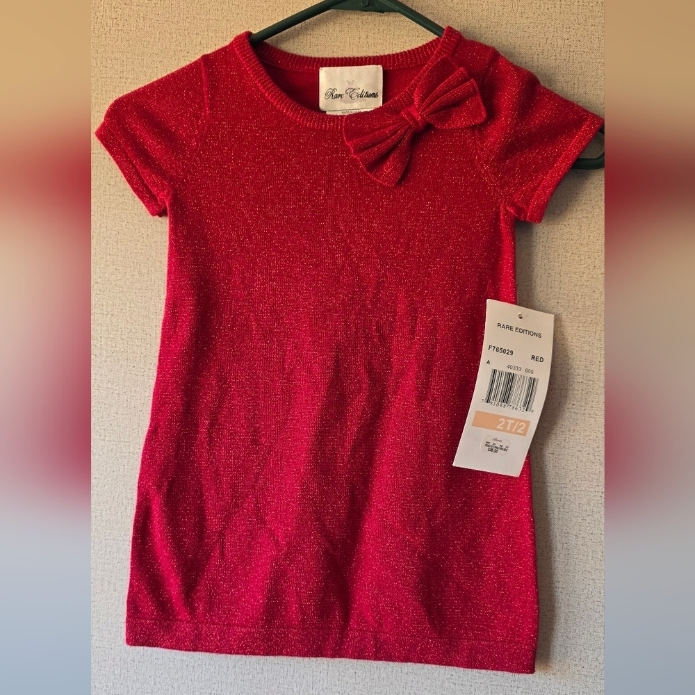 Rare Editions Red Sparkle Dress